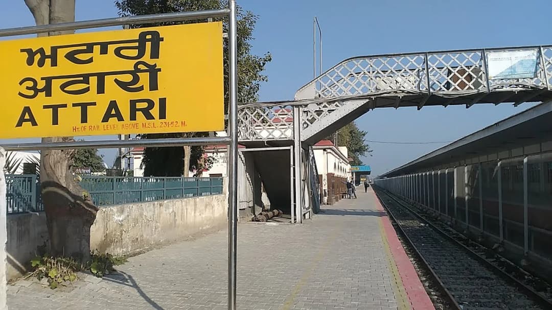 Attari railway station near the India Pakistan border in Punjab