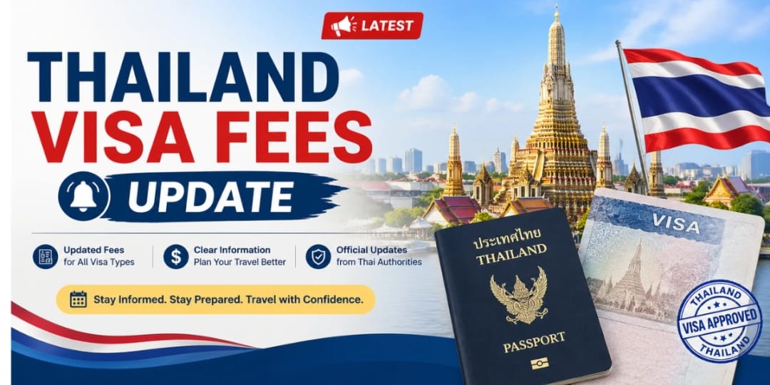 Thailand visa fees update