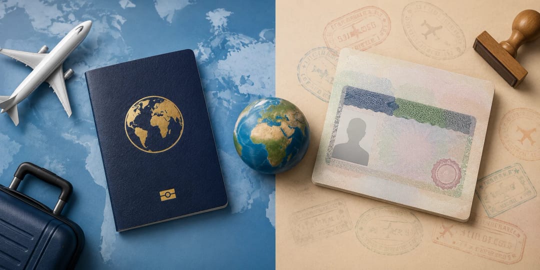 Difference Between a Visa and a Passport