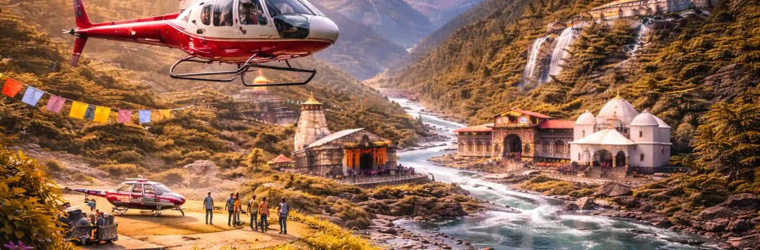 Chardham Helicopter Booking – Premium 6-Day Divine Journey from Delhi