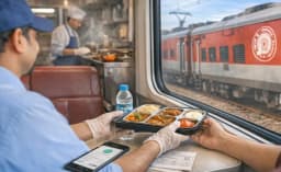 IRCTC E-Pantry meal delivered to passenger on train