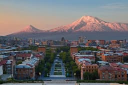 Panoramic view of Yerevan city, Armenia for Indian travellers